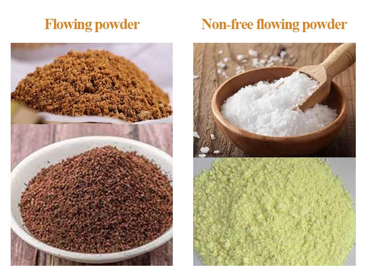 Classification of the powder