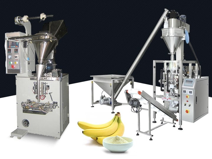 Two types of plantain flour packaging machine for choice