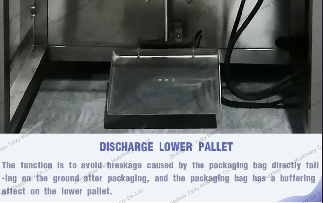 Discharge lower pallet